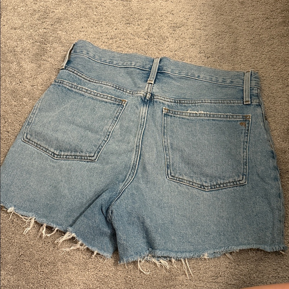 Madewell Light Blue High-Waist Mom Jean Short - Picture 3 of 6